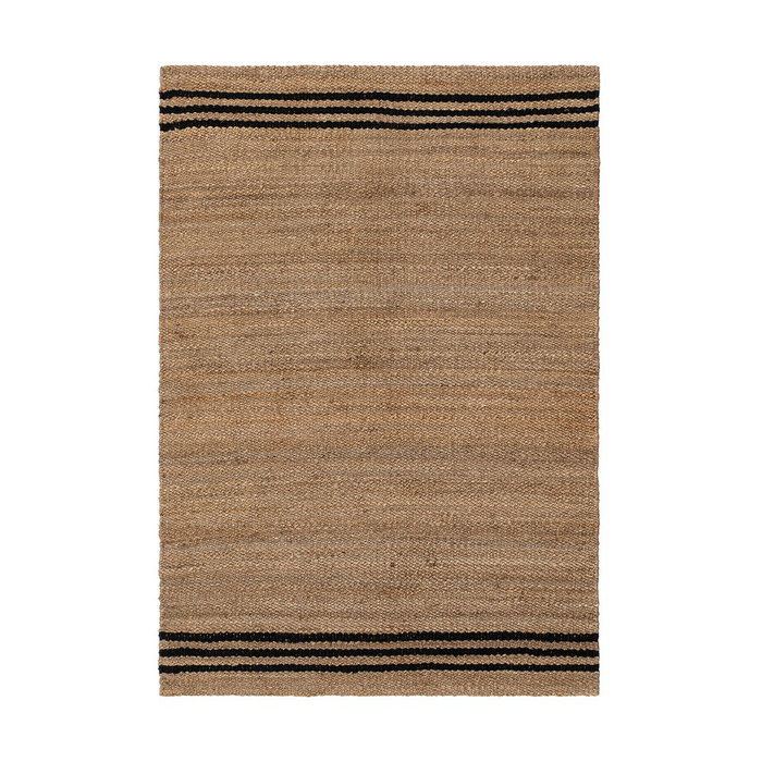 Alfombra Natural-Negro Yute Altea 160 X 230 cm Alfombra Natural-Negro Yute Altea 160 X 230 cm