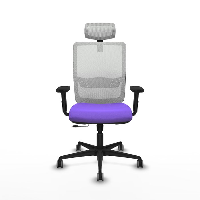 PIQUERAS Y CRESPO Silla de oficina Haches con mecanismo Sincro/Traslack, Lila y Blanco PIQUERAS Y CRESPO Silla de oficina Haches con mecanismo Sincro/Traslack, Lila y Blanco
