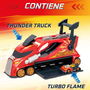 Camion thunder truckt-racers mix ‘n race transporta y lanza coches incluye coche exclusivo. 23x35x12cm
