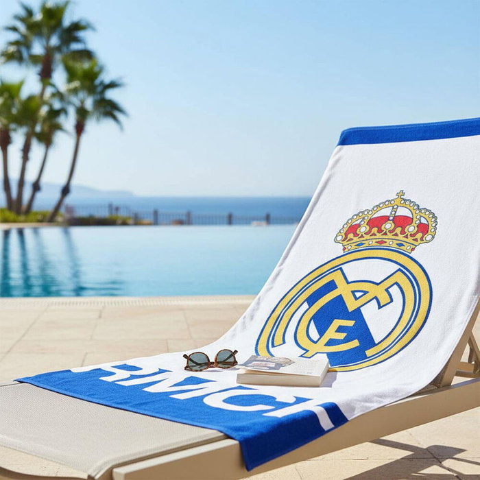 Cerdá Toalla de Microfibra Real Madrid Azul 70x140cm