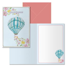 DOHE Tarjeta de Felicitación Globo (Set de 6)