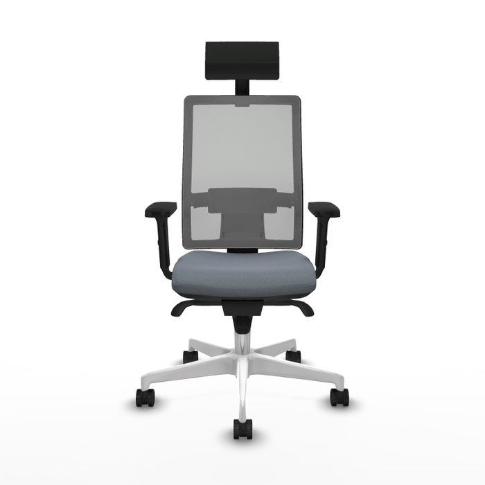 PIQUERAS Y CRESPO Silla de oficina Horna con mecanismo Sincro, Gris PIQUERAS Y CRESPO Silla de oficina Horna con mecanismo Sincro, Gris