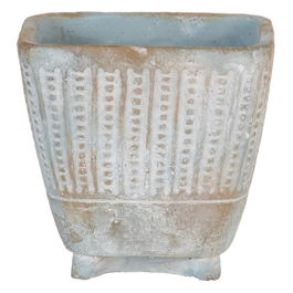 Macetero Cemento Decoración 16,50 X 16,50 X 15,50 cm