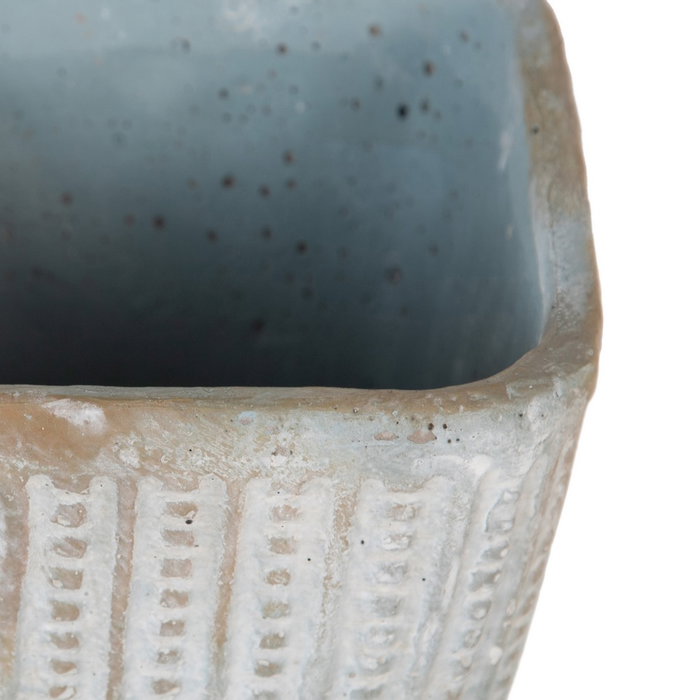 Macetero Cemento Decoración 16,50 X 16,50 X 15,50 cm (Set de 2)