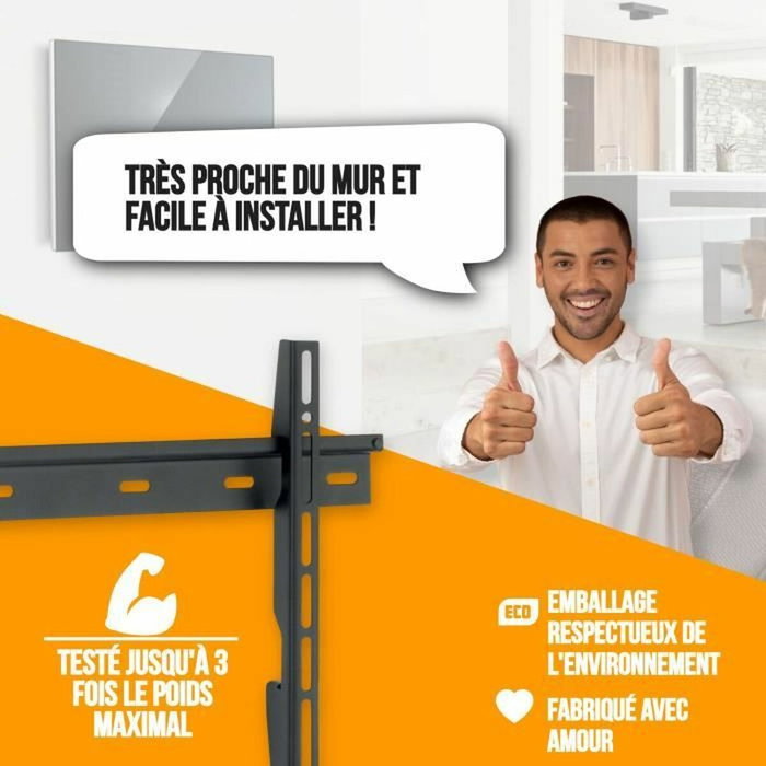 Nanook Soporte de pared ultraplano 32-55 pulgadas para TV LCD y OLED