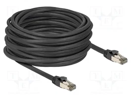 DeLOCK Cable de red RJ45 Cat.6A U/FTP ultraflexible 15 m Negro
