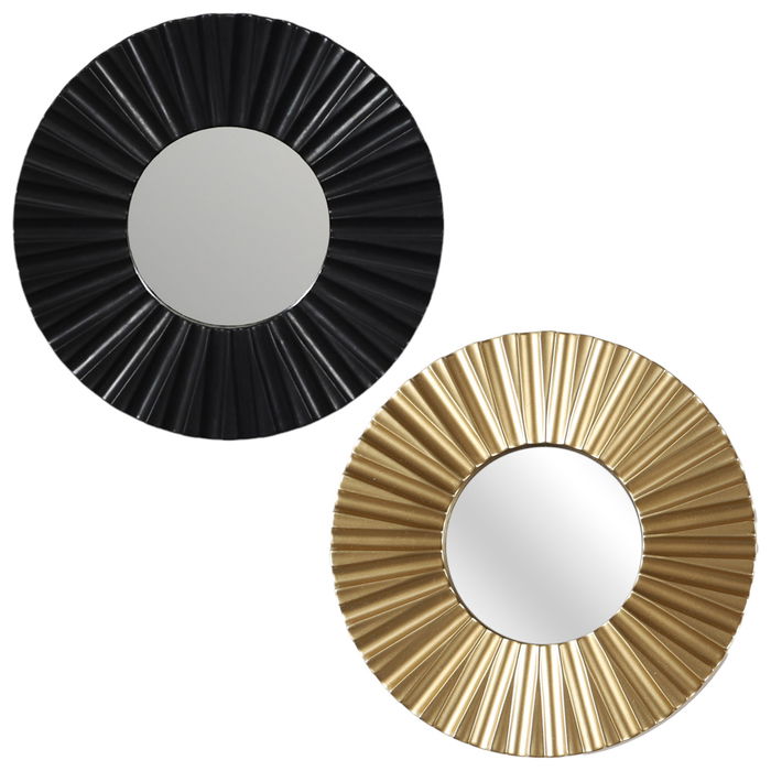 Home Deco Factory Juego de 3 Espejos Redondos Colección Mirage, 19 cm