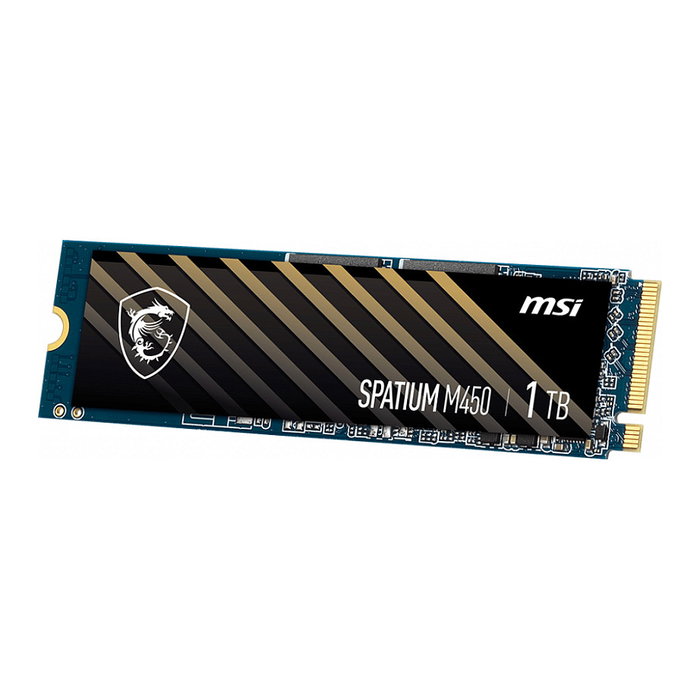 MSI SPATIUM M450 PCIe Gen4 x4 NVMe M.2 2280 SSD 1TB - 3600 MB/s Lectura, 3000 MB/s Escritura, para PC/Portátil MSI SPATIUM M450 PCIe Gen4 x4 NVMe M.2 2280 SSD 1TB - 3600 MB/s Lectura, 3000 MB/s Escritura, para PC/Portátil