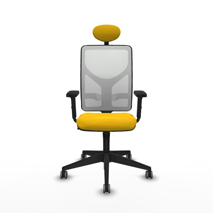 PIQUERAS Y CRESPO Silla de oficina Motilla con mecanismo Sincro, Amarillo y Blanco PIQUERAS Y CRESPO Silla de oficina Motilla con mecanismo Sincro, Amarillo y Blanco