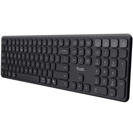 Trust 25635 Teclado Compacto Inalámbrico Bluetooth Multidispositivo Táctil de Tamaño Completo Trust 25635 Teclado Compacto Inalámbrico Bluetooth Multidispositivo Táctil de Tamaño Completo