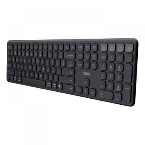 Trust Vaiya Teclado Inalámbrico Multidispositivo Negro