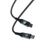 muvit for change cable Tipo C a Tipo C 100W con pantalla LCD gris