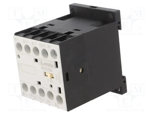 LOVATO ELECTRIC Contactor BG 3-polar 12A 24VAC