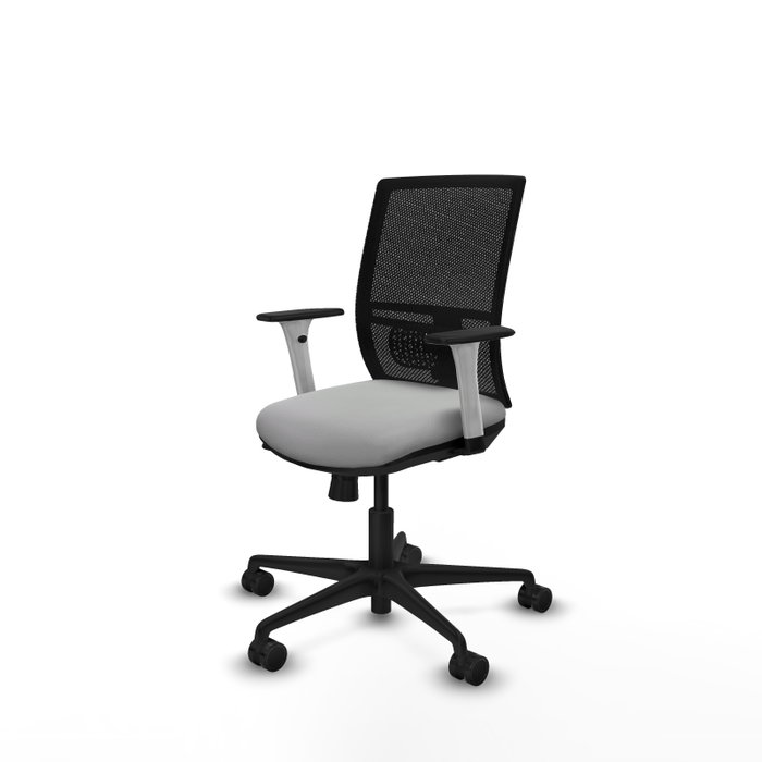 PIQUERAS Y CRESPO Silla de oficina Yunquera con mecanismo Sincro/Traslack Gris claro y Negro PIQUERAS Y CRESPO Silla de oficina Yunquera con mecanismo Sincro/Traslack Gris claro y Negro