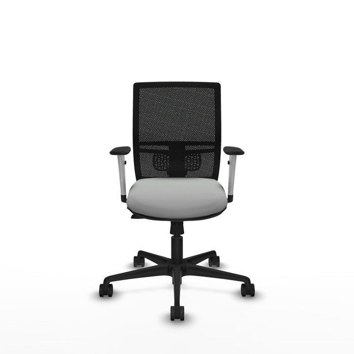 PIQUERAS Y CRESPO Silla de oficina Yunquera con mecanismo Sincro/Traslack Gris claro y Negro PIQUERAS Y CRESPO Silla de oficina Yunquera con mecanismo Sincro/Traslack Gris claro y Negro