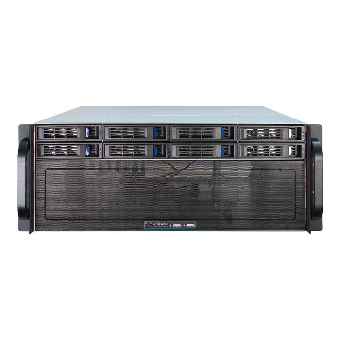 Inter-Tech 4U-4408 Servidor Rack 4U Montaje en Rack Negro Plata