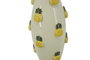 DKD Home Decor Jarrón de Gres con Relieve Amarillo