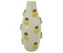 DKD Home Decor Jarrón de Gres con Relieve Amarillo