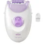 Braun Depiladora Eléctrica SE3-031 - 2 Modos de Depilación - Color Blanco/Rosa