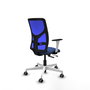 PIQUERAS Y CRESPO Silla de oficina Motilla con mecanismo Sincro/Traslack Azul