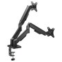 Equip 650131 Soporte Escritorio para 2 Monitores 17"-32" 30kg Gas Spring Negro