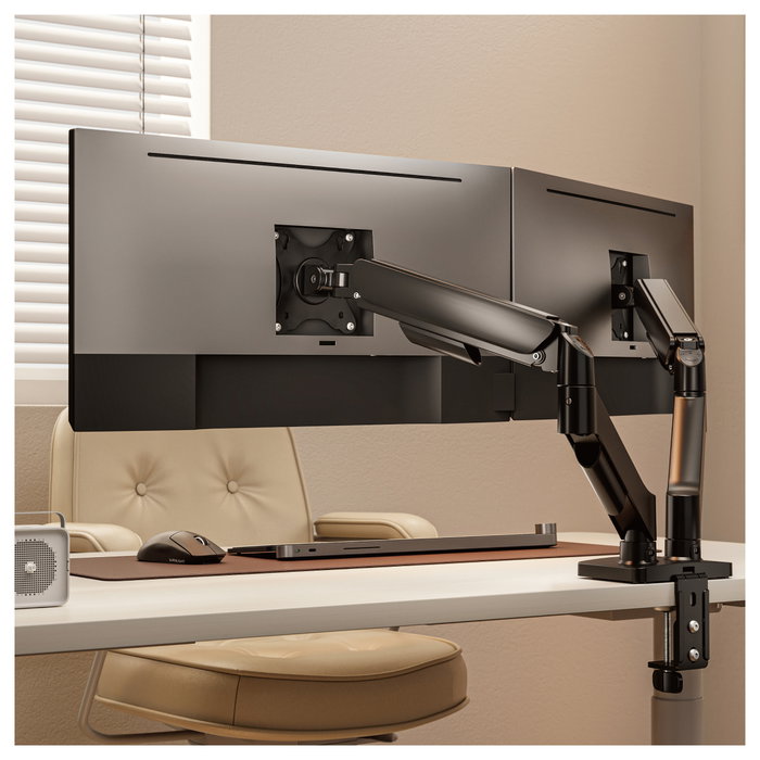 Equip 650131 Soporte Escritorio para 2 Monitores 17"-32" 30kg Gas Spring Negro Equip 650131 Soporte Escritorio para 2 Monitores 17"-32" 30kg Gas Spring Negro