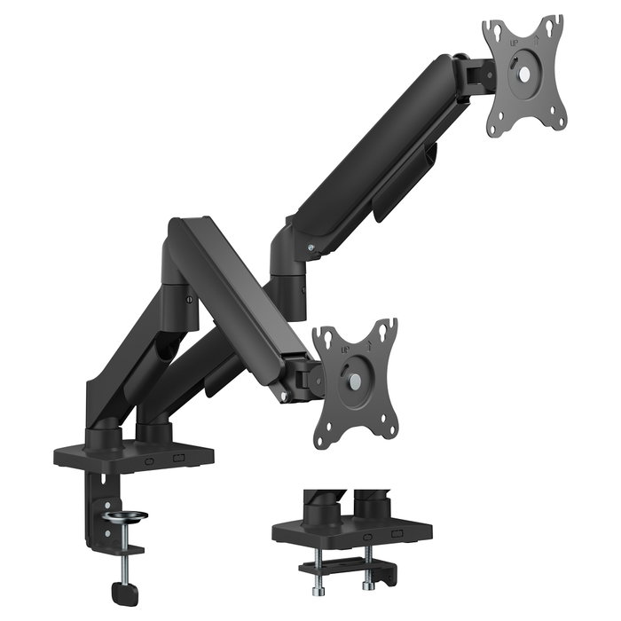 Equip 650131 Soporte Escritorio para 2 Monitores 17"-32" 30kg Gas Spring Negro Equip 650131 Soporte Escritorio para 2 Monitores 17"-32" 30kg Gas Spring Negro