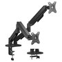 Equip 650131 Soporte Escritorio para 2 Monitores 17"-32" 30kg Gas Spring Negro