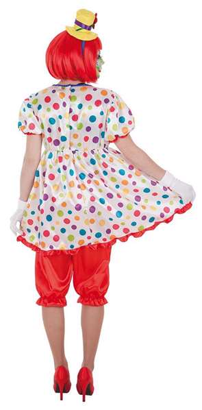Creaciones Llopis Disfraz Adulto Payasa Tina Talla L Vestido Pantalones Gorrito