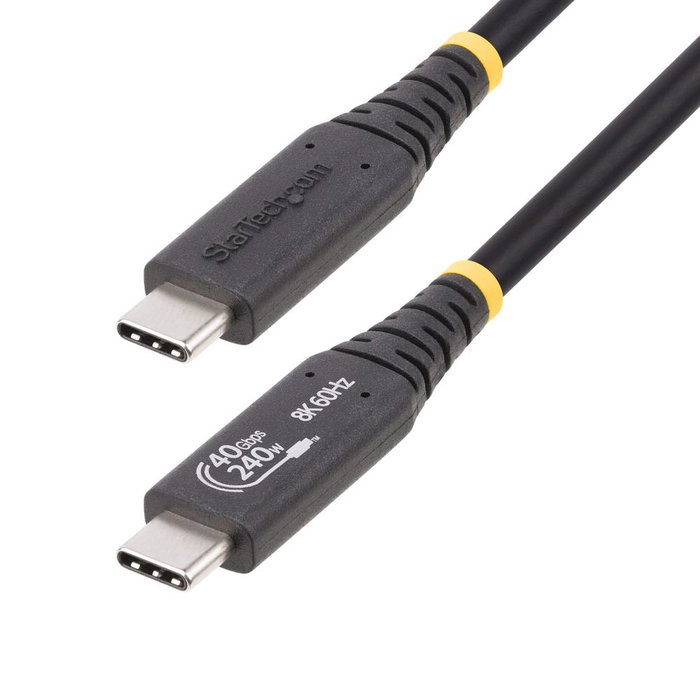 Startech Cable USB4 50cm (1.6ft) USB-C a USB-C Certified 40Gbps - Cable Tipo C Startech Cable USB4 50cm (1.6ft) USB-C a USB-C Certified 40Gbps - Cable Tipo C