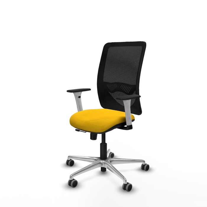PIQUERAS Y CRESPO Silla de oficina Zulema con mecanismo Sincro/Traslack, Amarillo y Negro PIQUERAS Y CRESPO Silla de oficina Zulema con mecanismo Sincro/Traslack, Amarillo y Negro