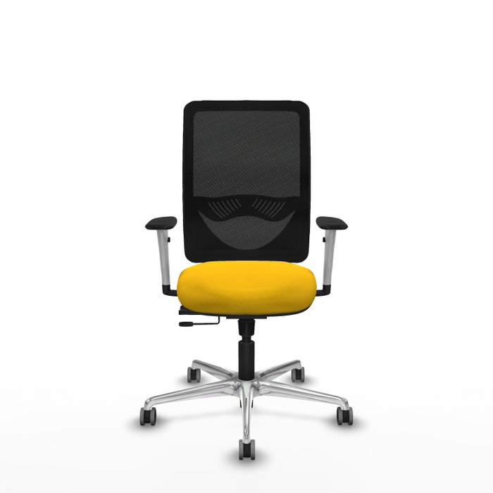 PIQUERAS Y CRESPO Silla de oficina Zulema con mecanismo Sincro/Traslack, Amarillo y Negro PIQUERAS Y CRESPO Silla de oficina Zulema con mecanismo Sincro/Traslack, Amarillo y Negro
