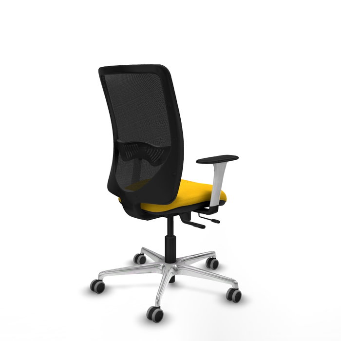 PIQUERAS Y CRESPO Silla de oficina Zulema con mecanismo Sincro/Traslack, Amarillo y Negro PIQUERAS Y CRESPO Silla de oficina Zulema con mecanismo Sincro/Traslack, Amarillo y Negro