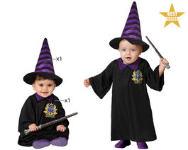 Atosa Disfraz Mago Unisex Bebé con Túnica y Gorro