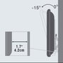 Vivolink VLMW4065T Soporte de pared Negro 65 Kg
