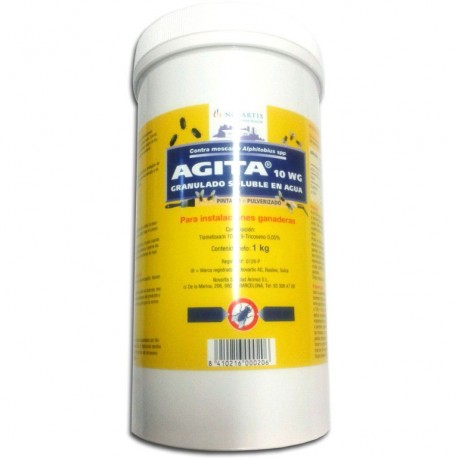 Elanco Agita 10 WG 250 gr - Insecticida soluble para control de moscas en ganadería Elanco Agita 10 WG 250 gr - Insecticida soluble para control de moscas en ganadería