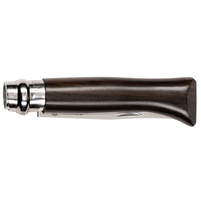 Opinel Navaja de bolsillo No. 08 de ébano negro con caja de regalo