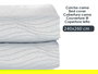 Giftdecor Colcha Cama Agua Gris 240x260 cm (Set de 4)