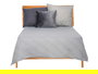 Giftdecor Colcha Cama Agua Gris 240x260 cm (Set de 4)