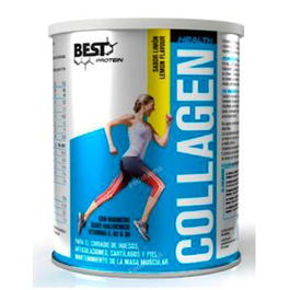 BEST PROTEIN Colágeno Hidrolizado Limón 350g, Magnesio y Vitamina C para Articulaciones, Piel y Músculos