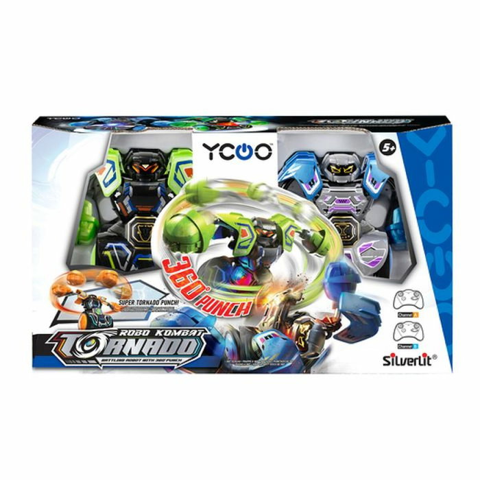 Silverlit Robo Kombat Tornado Battle Set de 2 unidades Verde/Azul