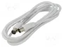 GOOBAY Cable Coaxial Concéntrico 1,5m Blanco