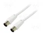 GOOBAY Cable Coaxial Concéntrico 1,5m Blanco