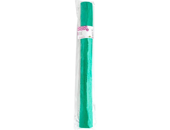Liderpapel Papel crepón verde 50 cm x 2,5 m 85g/m² Liderpapel Papel crepón verde 50 cm x 2,5 m 85g/m²