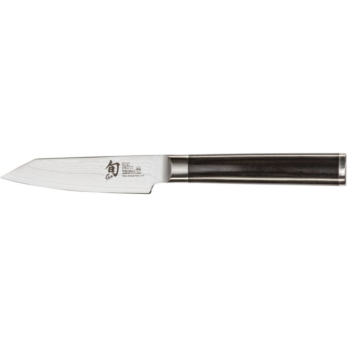 Kai KAI Shun Classic Kiritsuke 9 cm de acero Damascus de doble filo de color Negro / Plata.exe Kai KAI Shun Classic Kiritsuke 9 cm de acero Damascus de doble filo de color Negro / Plata.exe