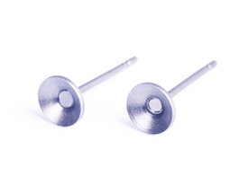 Innspiro Pendiente metálico para incrustar con cono plateado envejecido 5x12mm (10 unidades)