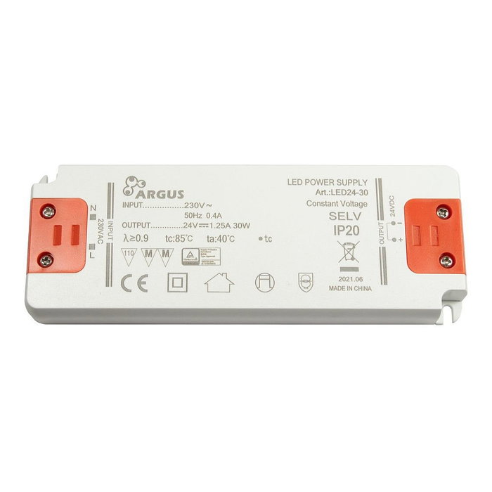 Inter-Tech LED24-30 LED Trafo 30W 24V 1250mA IP20 Inter-Tech LED24-30 LED Trafo 30W 24V 1250mA IP20