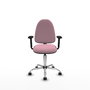 PIQUERAS Y CRESPO Silla de oficina Aýna Rosa con Brazos 2D