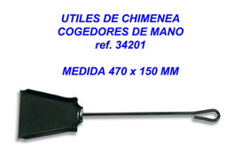 Utiles Chimenea Recogedor de Mano 470x150 mm