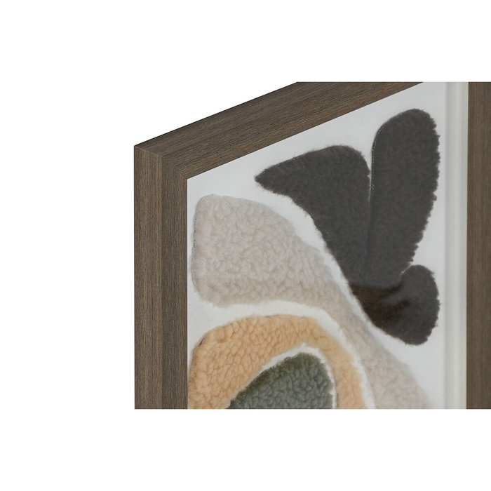 DKD Home Decor Cuadros Abstractos 3D Surtidos de 2 Piezas, 30x40 cm
